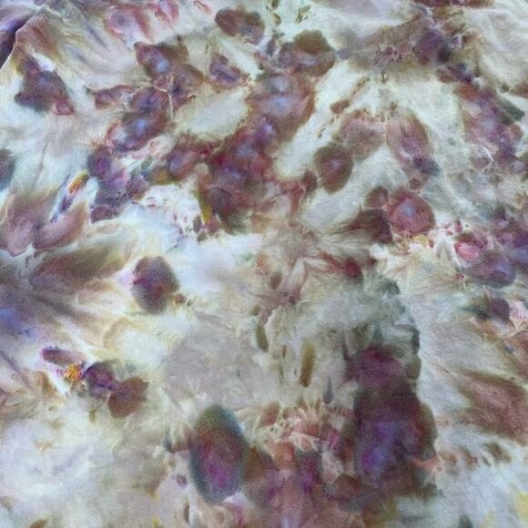 handmade tie dyed ladies tshirt XL neutral abstract organic - Picture 3 of 5